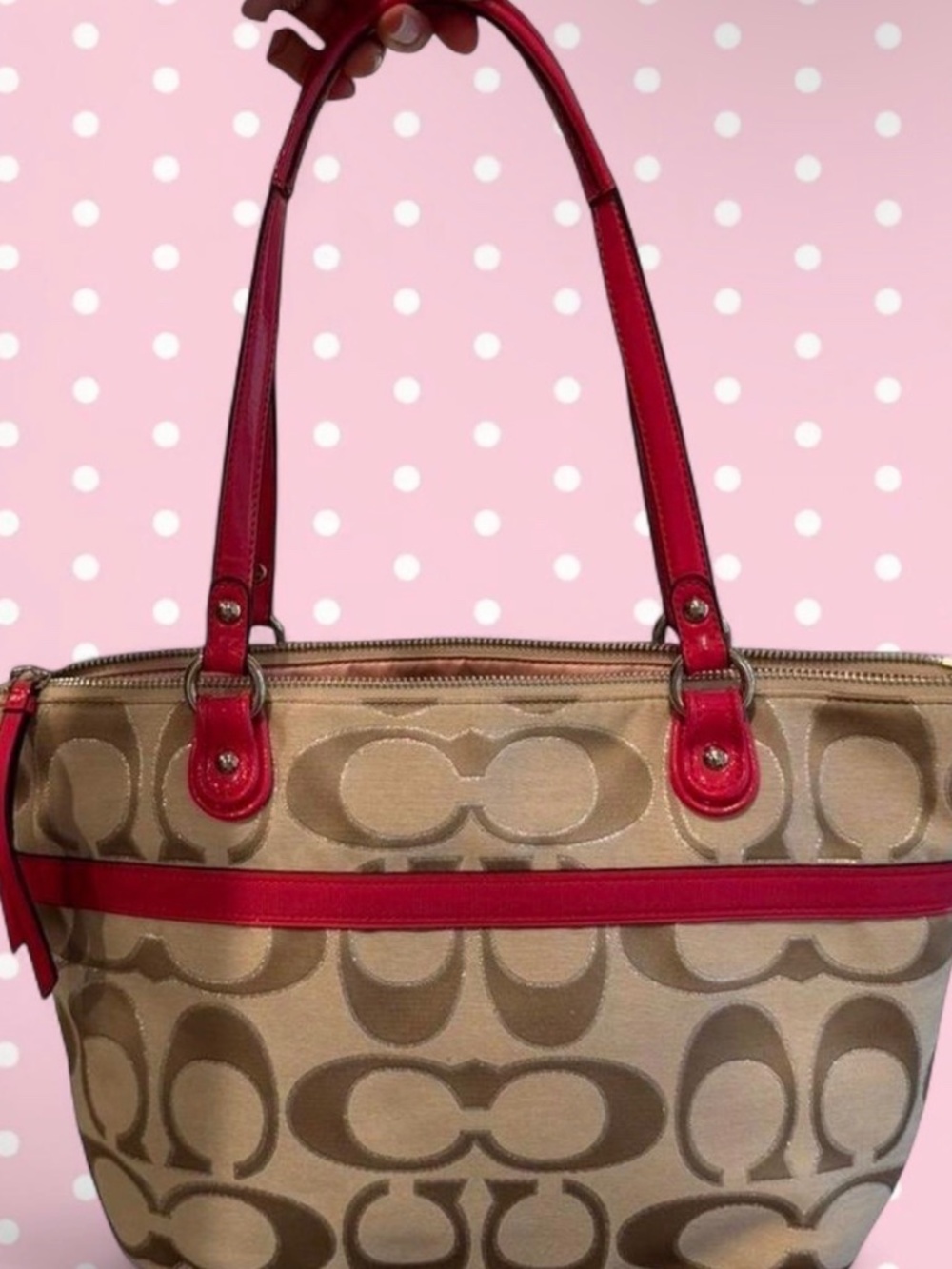 vintage coach tote